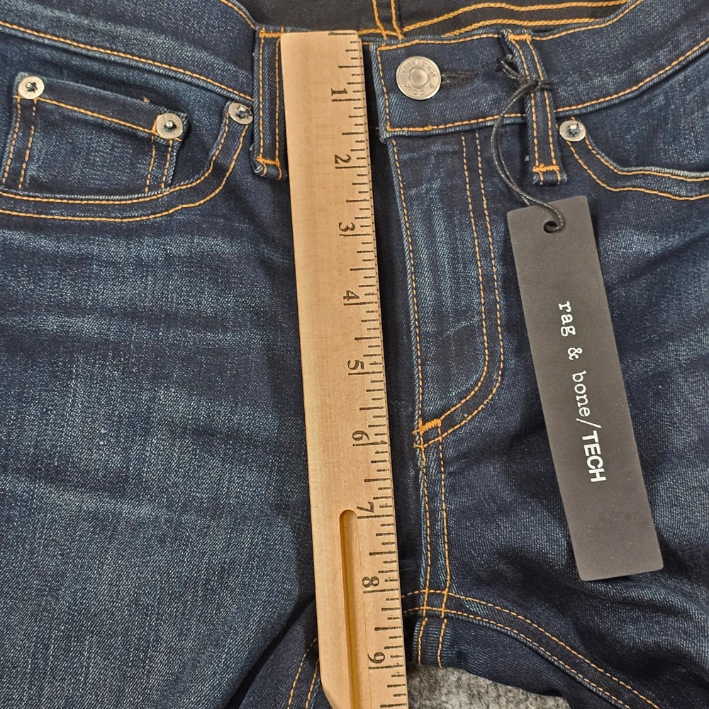 New rag & bone/JEAN Skinny Jeans Women's Size 28 Bedford Dark Indigo Stretch - Picture 14 of 14